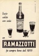 # AMARO RAMAZZOTTI 1950s Advert Pubblicità Publicitè Reklame Food Drink Liquor Liquore Liqueur Licor Alcohol Bebidas - Posters