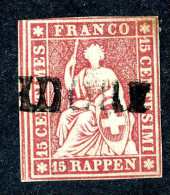 1747 Switzerland 1857 Michel #15 IIBy Used Scott #38 ~Offers Always Wlcome!~ - Oblitérés
