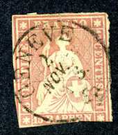 1748 Switzerland 1855 Michel #15 IIAym Used Scott #22 ~Offers Always Wlcome!~ - Oblitérés