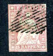 1750 Switzerland 1854 Michel #15 Ib Used Scott #17 ~Offers Always Wlcome!~ - Usados