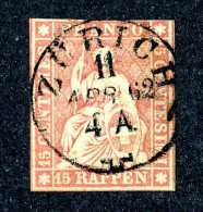 1751 Switzerland 1857 Michel #15 IIBy Used Scott #38 ~Offers Always Wlcome!~ - Oblitérés