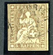 1754 Switzerland 1856/57 Michel #13 IIBysb  Used Scott #25 ~Offers Always Wlcome!~ - Usados