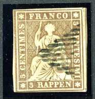 1758 Switzerland 1854 Michel #13 IIBysb  Used Scott #25 ~Offers Always Welcome!~ - Usados