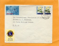 Iceland Old Cover Mailed To USA - Lettres & Documents