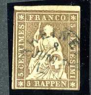 1759 Switzerland 1856 Michel #13 IIBysb  Used Scott #25 ~Offers Always Welcome!~ - Used Stamps