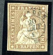 1789 Switzerland 1857 Michel #13 IIBysa  Used  Scott #25  Black Thread~Offers Always Welcome!~ - Oblitérés