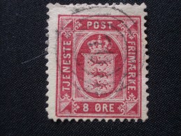 DANEMARK  Service  ( O )  De  1875 / 1902    "   Armoiries - Valeur  En  ORE   "      N° S  8       1 Val . - Officials