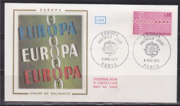 = Europa CEPT Chaîne De Solidarité Enveloppe 1er Jour Paris 8 Mai 1971 N°1677 - Europese Instellingen