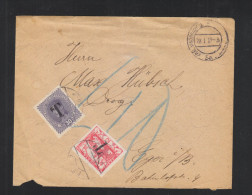 Czechoslovakia Cover 1919 Kral Vinohrady Tax - Brieven En Documenten