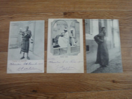 Lot De 3 Cartes Postales Anciennes  Egypte -Metiers - Persons