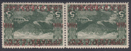 Yugoslavia, Kingdom SHS, Issues For Bosnia 1918 Mi#2 Double Inverted Overprint Pair Mint Hinged - Ungebraucht