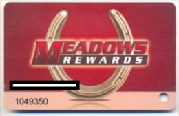 Meadows Racetrack & Casino, Strabane Township, WA,  Older Used Slot Card, Meadows-1 - Carte Di Casinò