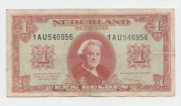 Netherlands 1 Gulden 1945 VF+ P 70 - 1  Florín Holandés (gulden)