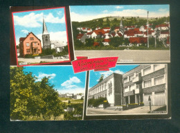 Niederkirchen / Saar - Kreis Sankt St Wendel ( Kirche Panorama Schule Kindergarten - Drogerie Kern ) - Kreis Sankt Wendel