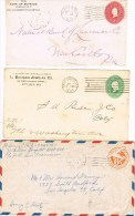 7824. Tres Entero Postal Estados Unidos 1895-1903 Y 1941 - 1901-20