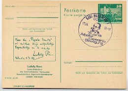 DDR P79-11-81 C146 Postkarte ZUDRUCK Esperanto Ludwig Renn Karl-Marx-Stadt Sost.1981 - Cartes Postales Privées - Oblitérées