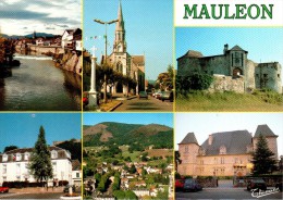 MAULEON : Le Saison - L'Eglise - Le Château Fort - La Mairie. Vue Générale - Le Château D'Andurain - Mauleon Barousse