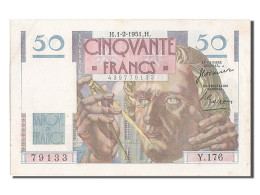 Billet, France, 50 Francs, 50 F 1946-1951 ''Le Verrier'', 1951, 1951-02-01 - 50 F 1946-1951 ''Le Verrier''