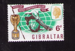 Timbre Neuf Gibraltar, Coupe Du Monde De Football, 1966 - 1966 – Angleterre