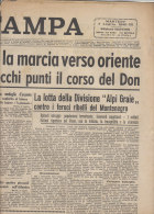 C1392 - Giornale LA STAMPA 7 Luglio 1942 - GUERRA/TEDESCHI VERSO ORIENTE/BATTAGLIA FRONTE EGITTO/AVANZATA IN RUSSIA - Italiaans