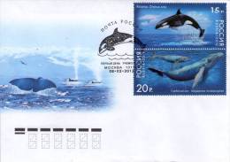 Lote 1788-9, 2012, Rusia, Russia, FDC, Marine Life - Whale, Ballena - Années Complètes