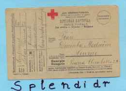 AK RUSSIA-war Prisoner-red Cross-1918 - 1916-19 Ocupación Alemana