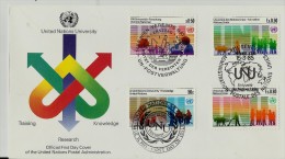 UNO TRIO  FDC1985 - Emissions Communes New York/Genève/Vienne