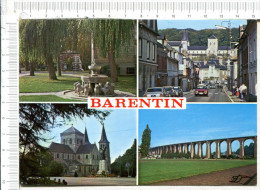 BARENTIN -   4 Vues  : Cours Jeanne D Arc - Eglise St Martin - Rue L. Leseigneur - Le Viaduc - Barentin