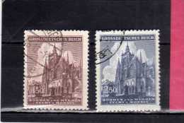 GERMANY GERMAN OCCUPATION OCCUPAZIONE TEDESCA BOHEMIA AND MORAVIA 1944 PRAGUE ST VITUS CATHEDRAL COMPLETE SET USED - Used Stamps