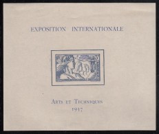 St Pierre Et Miquelon 1937 MH Sc 171 Souvenir Sheet Imperf 3fr Colonial Arts Exhibition - Unused Stamps