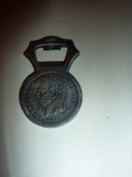 OUVRE BOITE ANCIEN ETS. PAUL KIHL SARREGUEMINES EMPIRE FRANCAIS 1867 NAPOLEON III PUBLICITE - Bottle Openers