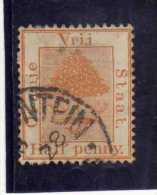 ORANGE FREE STATE STATO LIBERO 1868 1900 TREE ALBERO HALF 1/2 PENNY ORANGE 1883 USED USATO - État Libre D'Orange (1868-1909)