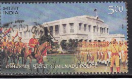 India Used 2009, Tamilnadu Police, Horse, Parade, Monument, Flag, Costume   (sample Image) - Oblitérés