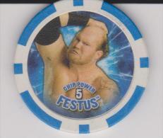 WWE 2008 Wrestling Game Collectible Blue Chip By Topps Europe FESTUS - Habillement, Souvenirs & Autres