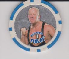 WWE 2008 Wrestling Game Collectible Blue Chip By Topps Europe FINLAY - Apparel, Souvenirs & Other