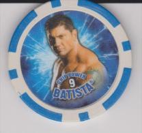 WWE 2008 Wrestling Game Collectible Blue Chip By Topps Europe BATISTA - Habillement, Souvenirs & Autres