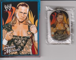 WWE Collectible Wrestling TAGS By Topps Europe 2008 SHAWN MICHAELS Still Sealed Tag + Trading Card - Habillement, Souvenirs & Autres