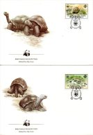 SEYCHELLE (ZIL ELOIGNE SESEL). N°120-3 Sur 4 Enveloppes 1er Jour (FDC´s) De 1985. WWF Tortue Géante. - Tortues