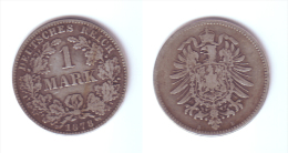 Germany 1 Mark 1878 B - 1 Mark