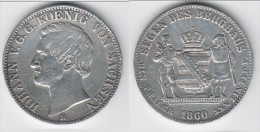 **** SACHSEN - SAXONY - ALLEMAGNE - GERMANY - THALER 1860 B JOHANN - SILVER - ARGENT **** EN ACHAT IMMEDIAT !!! - Taler Et Doppeltaler