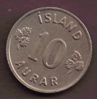 ICELAND 10 AURAR 1969 - Islande