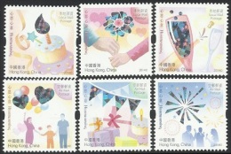 2014 HONG KONG GREETING 6V - Unused Stamps