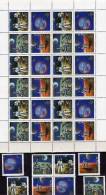 WORLD STAMP EXPO 1989 Washington Sowjetunion 6020/3,4-Block+ KB ** 26€ Bf Philatelic Bloc Space Sheetlet Of USSR CCCP SU - Ganze Bögen