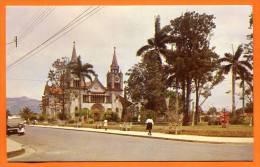 COSTA  RICA - Iglesia Y Vista Partial Del Parque De  SAN  RAMON .church - Costa Rica