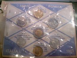 ITALY - REPUBBLICA ITALIANA ANNO 1983 - 7 MONETE FIOR DI CONIO - Mint Sets & Proof Sets