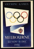 Netherlands 1972 - Melbourne Olympic Games 1956 Vintage Poster Postcard, Australia Olympics - Jeux Olympiques