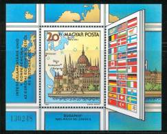 HUNGARY-1983.Souv.Sheet-Interparliamentary Union   Mi:Bl.163. MNH!!! 4.50EUR - Ongebruikt