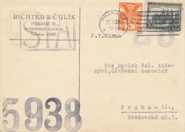 I2448 - Czechoslovakia (1928) Praha 25 - Brieven En Documenten