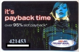 Trump Marina Casino, Atlantic City, NJ, U.S.A., Older Used Slot Card, Trump-17 - Carte Di Casinò