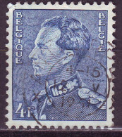 Belgio, 1936/51 - 4f King Leopold III - Nr.305 Usato° - 1934-1935 Leopold III.